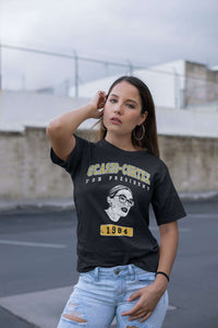 Load image into Gallery viewer, Designs by MyUtopia Shout Out:Ocasio-Cortez For President Unisex Jersey Short-Sleeve T-Shirt
