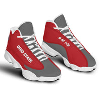 Load image into Gallery viewer, Designs by MyUtopia Shout Out:Ohio Basketball Fan Microfiber Leather Hightop Sneakers
