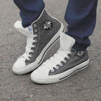 Load image into Gallery viewer, Designs by MyUtopia Shout Out:Ohio Mechanic Canvas High Top Shoes,Men&#39;s / Men&#39;s US 8 (EU40) / Black,High Top Sneakers
