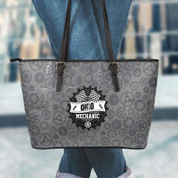 Load image into Gallery viewer, Designs by MyUtopia Shout Out:Ohio Mechanic Faux Leather Totebag Purse,Large (11 x 17 x 6) / Black,tote bag purse
