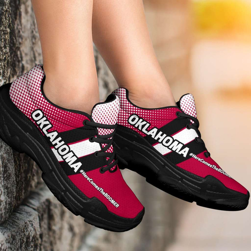 Designs by MyUtopia Shout Out:Oklahoma #Here Comes The Boomer Chunky Sneakers
