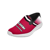 Load image into Gallery viewer, Designs by MyUtopia Shout Out:Oklahoma Sooners Slip-on Mens Canvas Sneakers
