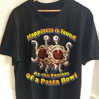 Load image into Gallery viewer, Designs by MyUtopia Shout Out:Olive Garden Pasta, Flying Spaghetti Monster Adult Unisex Black T-Shirt,S / Black,Adult Unisex T-Shirt
