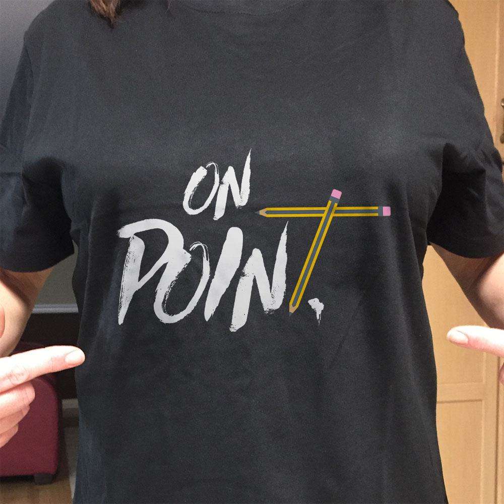 Designs by MyUtopia Shout Out:On Point Adult Unisex Cotton Short Sleeve T-Shirt