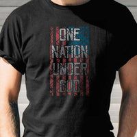 Load image into Gallery viewer, Designs by MyUtopia Shout Out:One Nation Under God Adult Unisex T-Shirt
