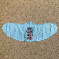 Load image into Gallery viewer, Designs by MyUtopia Shout Out:One Nation Under God Fabric Face Covering / Face Mask,Light Blue,Fabric Face Mask
