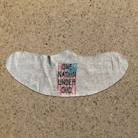 Load image into Gallery viewer, Designs by MyUtopia Shout Out:One Nation Under God Fabric Face Covering / Face Mask,Athletic Heather,Fabric Face Mask
