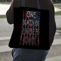 Load image into Gallery viewer, Designs by MyUtopia Shout Out:One Nation Under God Fabric Totebag Reusable Shopping Tote
