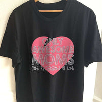 Load image into Gallery viewer, Designs by MyUtopia Shout Out:Only Awesome Moms Get Hugged A Lot Adult Unisex T-Shirt,S / Black,Adult Unisex T-Shirt
