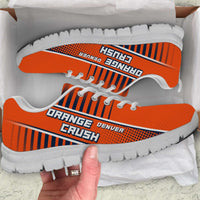 Load image into Gallery viewer, Designs by MyUtopia Shout Out:Orange Crush Denver Fan Mesh Fabric Running Shoes

