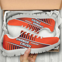 Load image into Gallery viewer, Designs by MyUtopia Shout Out:Orange Crush Denver Fan Mesh Fabric Running Shoes
