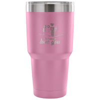 Load image into Gallery viewer, Designs by MyUtopia Shout Out:Owl Always Love You Engraved Insulated Double Wall Steel Tumbler Travel Mug,Lavendar / 30 Oz,Polar Camel Tumbler
