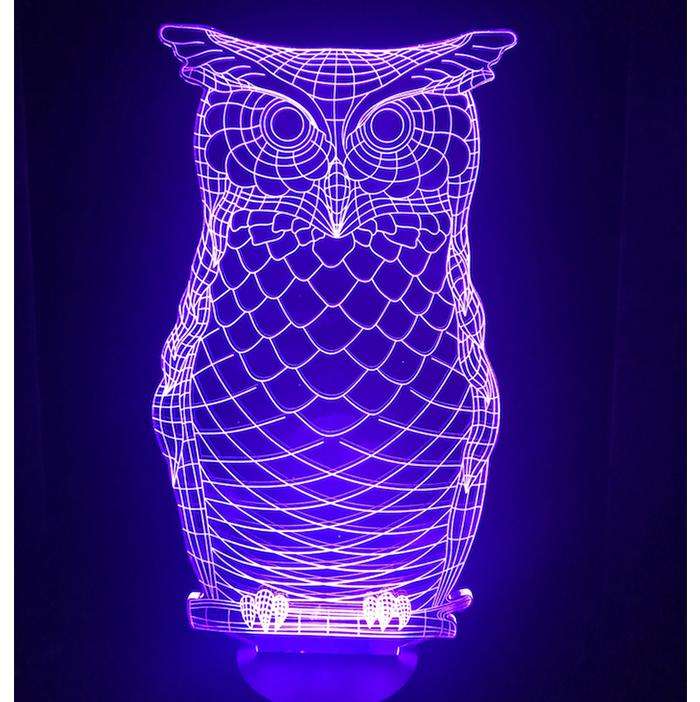 Designs by MyUtopia Shout Out:Owl USB Powered LED Night-light Lamp Glows in Multiple Colors