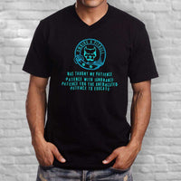 Load image into Gallery viewer, Designs by MyUtopia Shout Out:Owning A Pitbull Adult Unisex V Neck Tee
