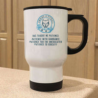 Load image into Gallery viewer, Designs by MyUtopia Shout Out:Owning A Pitbull Stainless Steel Travel Mug
