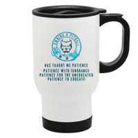 Load image into Gallery viewer, Designs by MyUtopia Shout Out:Owning A Pitbull Stainless Steel Travel Mug
