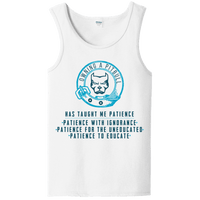 Load image into Gallery viewer, Designs by MyUtopia Shout Out:Owning A Pitbull Unisex Tank Top,White / S,Tank Tops
