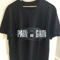 Load image into Gallery viewer, Designs by MyUtopia Shout Out:Pain and Gain Adult Unisex T-Shirt
