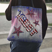 Load image into Gallery viewer, Designs by MyUtopia Shout Out:Patriotic Stars &amp; Stripes - Trust Fabric Totebag Reusable Shopping Tote
