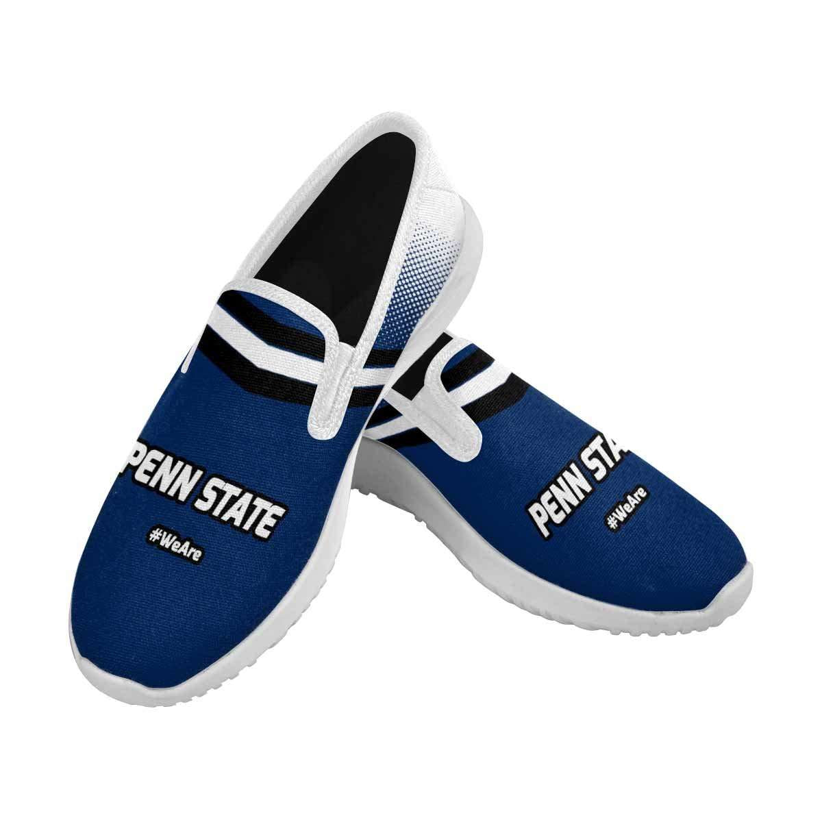 Designs by MyUtopia Shout Out:Penn State Fan #WeAre Mens Slip-on Canvas Sneakers