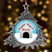Load image into Gallery viewer, Designs by MyUtopia Shout Out:Personalized Doghouse Christmas Keepsake Ornament
