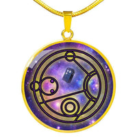 Load image into Gallery viewer, Designs by MyUtopia Shout Out:Personalized Name in Gallifreyan Necklace,Luxury Necklace (Gold) / No,Necklace
