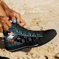 Load image into Gallery viewer, Designs by MyUtopia Shout Out:Philadelphia Eagles Christmas Football Pattern Canvas High Top Shoes
