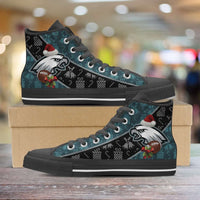 Load image into Gallery viewer, Designs by MyUtopia Shout Out:Philadelphia Eagles Christmas Football Pattern Canvas High Top Shoes
