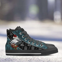 Load image into Gallery viewer, Designs by MyUtopia Shout Out:Philadelphia Eagles Christmas Football Pattern Canvas High Top Shoes
