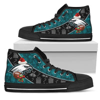 Load image into Gallery viewer, Designs by MyUtopia Shout Out:Philadelphia Eagles Christmas Football Pattern Canvas High Top Shoes
