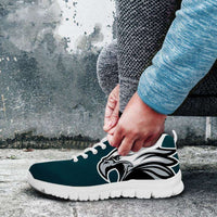 Load image into Gallery viewer, Designs by MyUtopia Shout Out:Philadelphia Fan Art Eagle on Green Running Shoes
