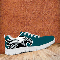 Load image into Gallery viewer, Designs by MyUtopia Shout Out:Philadelphia Fan Art Eagle on Green Running Shoes
