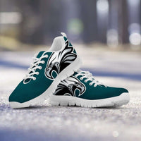 Load image into Gallery viewer, Designs by MyUtopia Shout Out:Philadelphia Fan Art Eagle on Green Running Shoes,Kid&#39;s / 11 CHILD (EU28) / Midnight Green,Running Shoes
