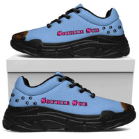 Load image into Gallery viewer, Designs by MyUtopia Shout Out:Picture of Your Pet Here! Your Pets Name! Personalized Chunky Sneakers Blue,Women&#39;s / Ladies US5.5 (EU36) / Blue,Chunky Sneakers
