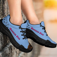 Load image into Gallery viewer, Designs by MyUtopia Shout Out:Picture of Your Pet Here! Your Pets Name! Personalized Chunky Sneakers Blue
