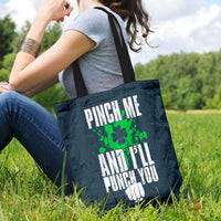 Load image into Gallery viewer, Designs by MyUtopia Shout Out:Pinch Me, I&#39;ll Punch You Fabric Totebag Reusable Shopping Tote
