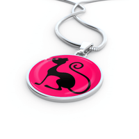 Load image into Gallery viewer, Designs by MyUtopia Shout Out:Pink Cat in Profile
