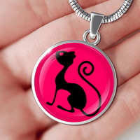 Load image into Gallery viewer, Designs by MyUtopia Shout Out:Pink Cat in Profile
