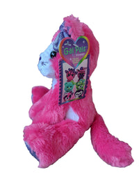 Load image into Gallery viewer, Designs by MyUtopia Shout Out:Pink Cat Plush Stuffed Animal Toy  7-inch Tall
