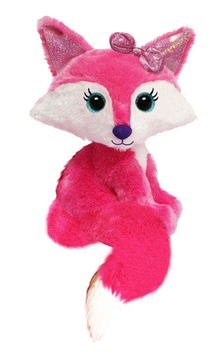 Designs by MyUtopia Shout Out:Pink Fox Plush 7-inch Stuffed Animal Toy