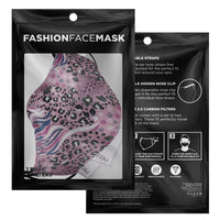 Load image into Gallery viewer, Designs by MyUtopia Shout Out:Pink Leopard Tiger print Fitted Face Mask w. Adjustable Ear Loops
