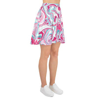 Load image into Gallery viewer, Designs by MyUtopia Shout Out:Pink Marble Skater Skirt

