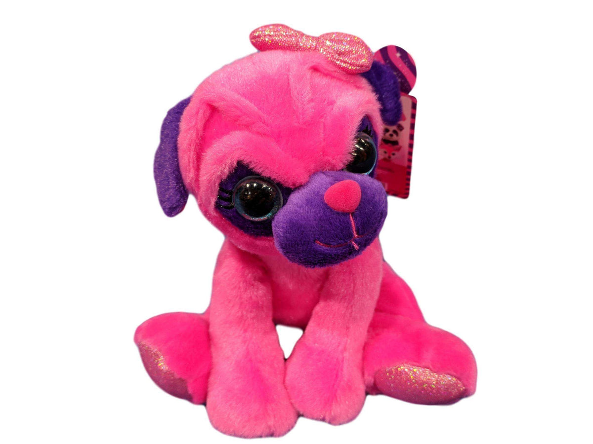 Designs by MyUtopia Shout Out:Pink Pug 7-inch Plush Stuffed Animal Toy