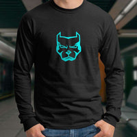 Load image into Gallery viewer, Designs by MyUtopia Shout Out:Pitbull Face Adult Long Sleeve Tee
