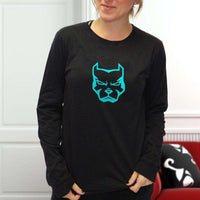 Load image into Gallery viewer, Designs by MyUtopia Shout Out:Pitbull Face Adult Long Sleeve Tee
