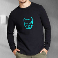 Load image into Gallery viewer, Designs by MyUtopia Shout Out:Pitbull Face Adult Long Sleeve Tee
