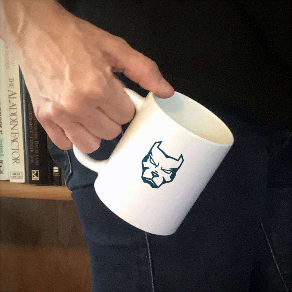 Designs by MyUtopia Shout Out:Pitbull Face Ceramic White Coffee Mug