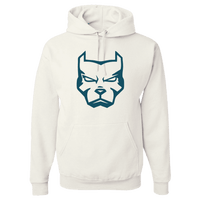 Load image into Gallery viewer, Designs by MyUtopia Shout Out:Pitbull Face Pullover Hoodie,White / S,Pullover Hoodie

