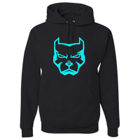 Load image into Gallery viewer, Designs by MyUtopia Shout Out:Pitbull Face Pullover Hoodie,Black / S,Pullover Hoodie
