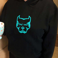 Load image into Gallery viewer, Designs by MyUtopia Shout Out:Pitbull Face Pullover Hoodie
